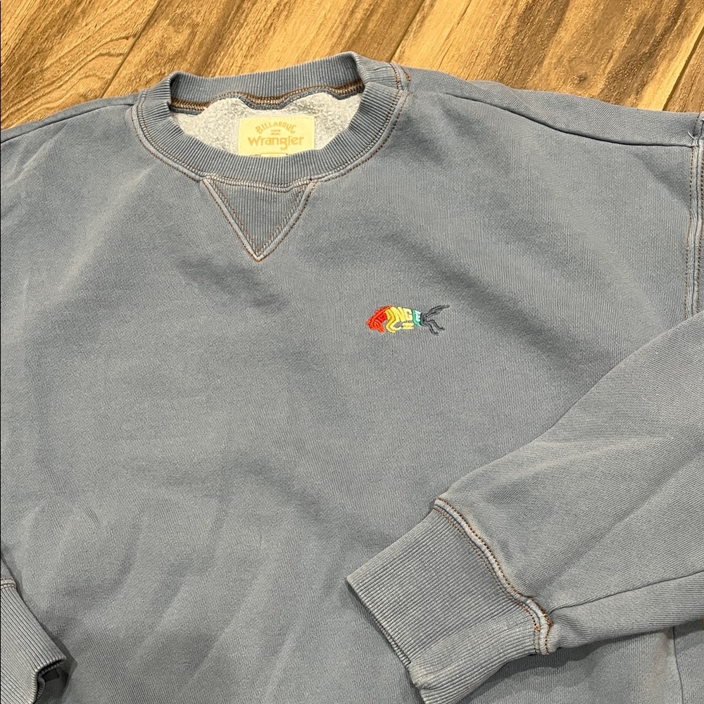 Billabong/Wrangler Collab Men's Blue Crewneck Sweater